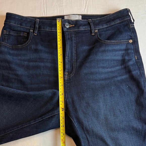 Everlane Wonen's The Curvy High Rise Skinny Crop Dark Blue Jeans Size 33 - Picture 8 of 11